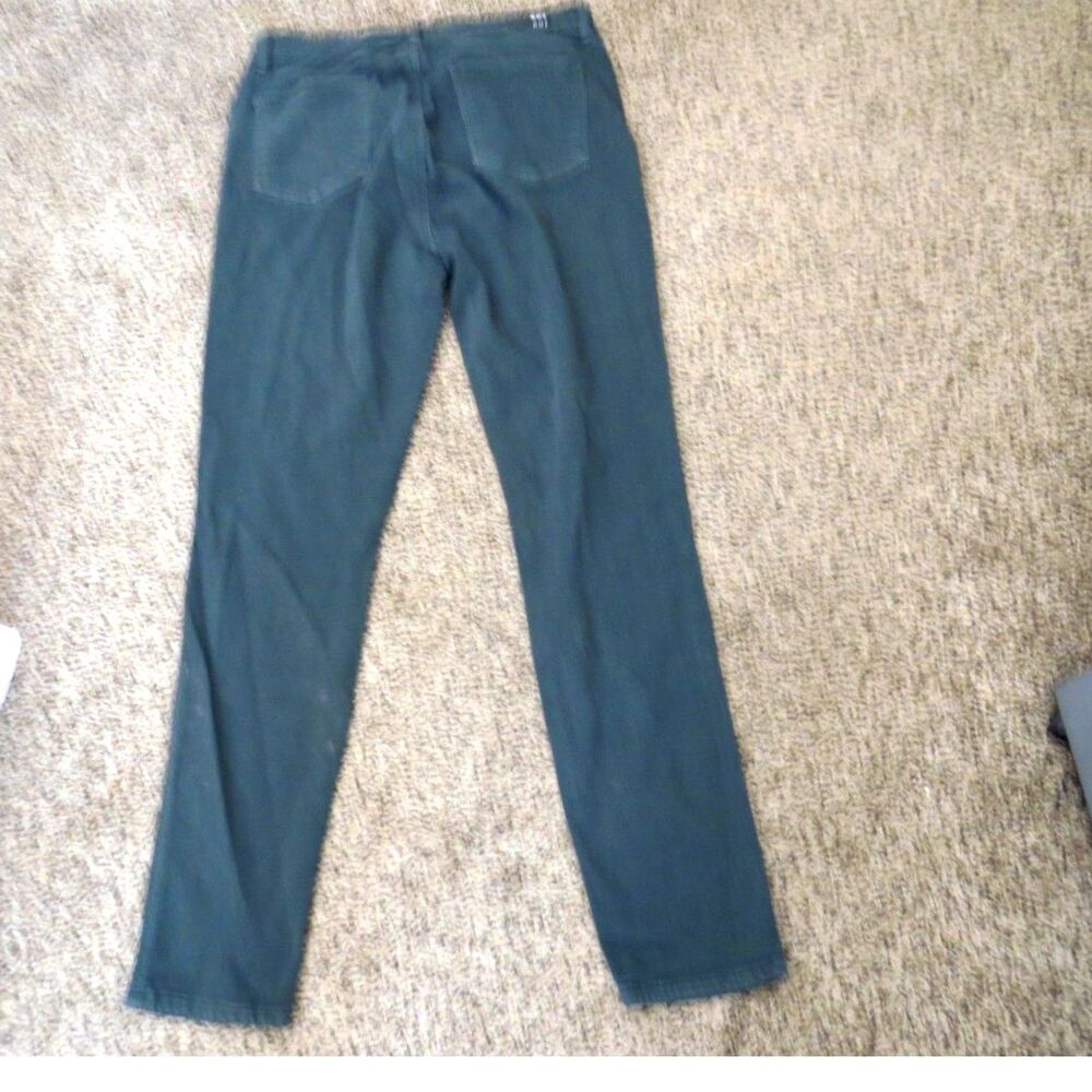 Kut MIA High Rise Fab Ab Toothpick Skinny Jeans Forest Green 12 EUC - Picture 3 of 8